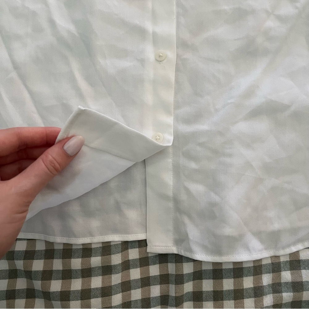 Uniqlo Rayon Long Sleeve Blouse - Picture 7 of 14